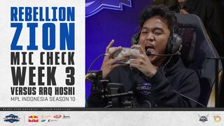 SERUDUK RAJA | REBELLION ZION MIC CHECK MPL ID S10 WEEK  3