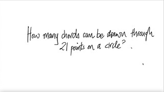 How many chords can be drawn through 21 points on a circle?