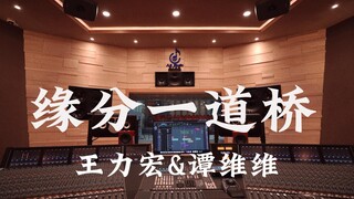 在百万豪装录音棚大声听 王力宏&谭维维《缘分一道桥》【Hi-res】