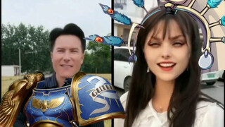 Bupati dan putri dengan penuh semangat menyanyikan lagu-lagu cinta kuno Terra
