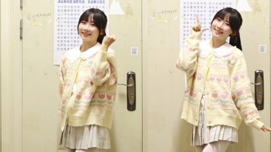I have no classes and I am in the dormitory. My heartbeat spectrum (`･ω･´)ゞSuper energetic smile～【BD