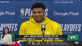 No Time, I'm BACK - Giannis was bloodied up in Bucks def. Celtics 110-107 Game 5 Playoffs
