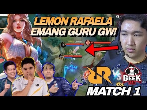 GILA LEMON PICK RAFAELA !! EMANG ALIEN SATU INI !! RRQ VS GEEK FAM MATCH 1 - MPL S12