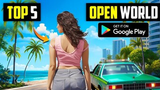 Top 5 New OPEN WORLD Games For Android 2023 l Best open world games for android