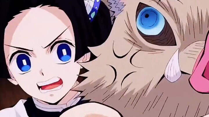 Inosuke Hashibira's real wife, the cute twin-tailed girl Aoi Kanzaki from Chouya!