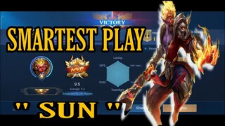 MOBILE LEGENDS : TOP 1 "SUN" SMART PLAYS AND TACTICS