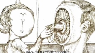 这个男人太奇怪了，竟然喜欢家里的吊扇