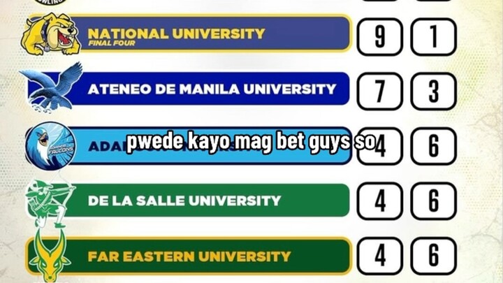 Follow & message to bet in uaap 🔥🔥💸