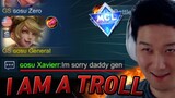Gosu General failed to make a content and being a troll in MCL | Mobile Legends Layla