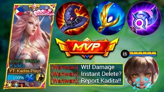 NEW KADITA 99.5% BRUTAL BUILD ( DAMAGE HACK! ) | KADITA BEST ROTATION SOLO RANK! 🔥