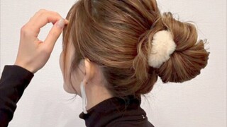Japanese hairstylist's secret 💓 30s to master the Japanese-style commuter bun hairstyle ||| Just 30 
