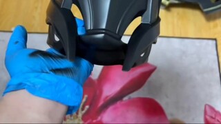 The finished product of the Sononi leather suit of Baotaro Sentai is displayed