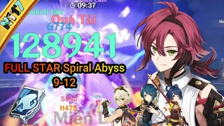 [2.8 Abyss] Heizou C1 4* Weapon (FULL STAR Spiral Abyss Floor 9,10,11,12) - Chia Sẻ Genshin Impact