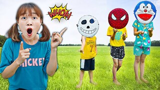 Cuộc Thi Làm Mặt Nạ Doraemon, Mặt Nạ Người Nhện Và Mặt Nạ Sans - Ai làm Đẹp Nhất ? Hà Sam