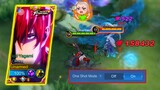 MANIAC!! NEW ONE SHOT MODE CHOU IS BROKEN!! 1 HIT EVERYTHING BUILD REVEALED!! - Mobile Legends