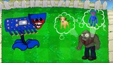 Plants VS Zombies poppy playtime + FNF Ben + Ariel + Peashooter + Ryuk Animation