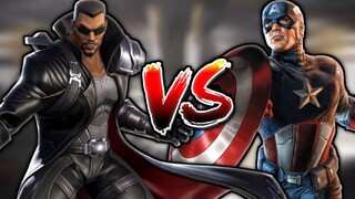 BLADE VS CAPTAIN AMERICA | MARVEL SUPER WAR | BLADE SKILL EXPLAIN