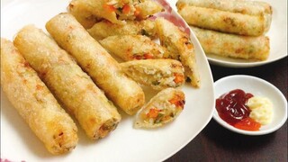 Tận dụng CƠM NGUỘI làm món ăn vặt giòn ngon - Chả Giò Cơm Nguội | Tra My Cooking