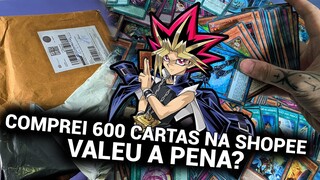 COMPREI 600 CARTAS DE YU-GI-OH NA SHOPEE! DEU BOM? ( UNBOXING )