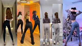 Simak tarian cross-dressing berirama Nanana yang populer dengan celana ketat di Tik Tok