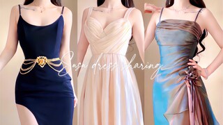ความรู้สึกต้องมาก่อน! งานเลี้ยงแก้แค้นของนางรองนิยาย! แชร์ลุคเดรสสายเดี่ยว~ สูง 160/น้ำหนัก 46 กก.