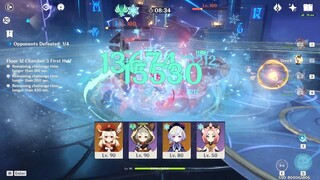 Sayu Klee Qiqi Diona Full Loli Team - 2.0 Abyss Floor 12 9 Star Gameplay