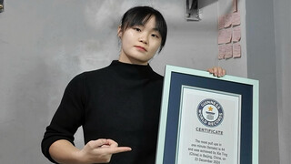 I've left the one-minute world record for girls' pull-ups in China—44 reps, I did it!