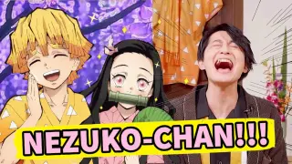 Compilation of Zenitsu's voice actor screaming Nezuko-chan Part 3