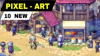 Top 10 NEW PIXEL-ART GAMES Mobile | New release | New update | New game Pixel art for Android & iOS