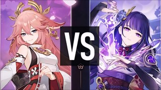 Yae Miko Vs Raiden Shogun | Sub Dps Yae