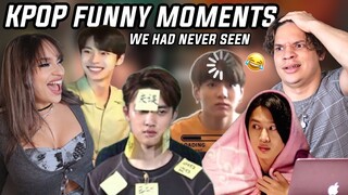 Waleska & Efra react to LEGENDARY Funny Kpop Moments WE HAD NEVER SEEN!