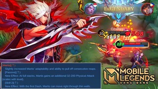 New Martis Buff & New Skill Effect, Gameplay - Mobile Legends Bang Bang