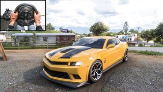 1200HP Chevrolet Camaro Z/28 - Bumblebee | Forza Horizon 5 | Steering Wheel Gameplay