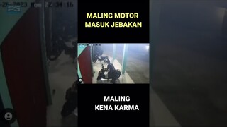 Maling motor Masuk Jebakan  #shorts