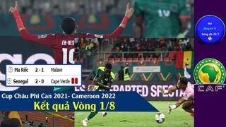 KẾT QUẢ VÒNG 1/8 CUP BÓNG ĐÁ CHÂU PHI CAN 2021 I CAMEROON 2022