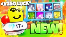 Đốt hết 1000 Tỷ Kim cương kết hợp Buff 250X May mắn và cái kết - Roblox - Pet Simulator X!