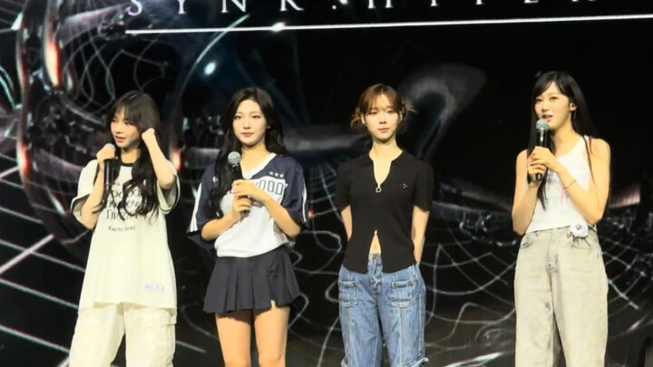 No fear of going live! aespa WDC soundcheck: Lucid Dream + Hold On Tight + WTF Do I Do + Don’t Blink