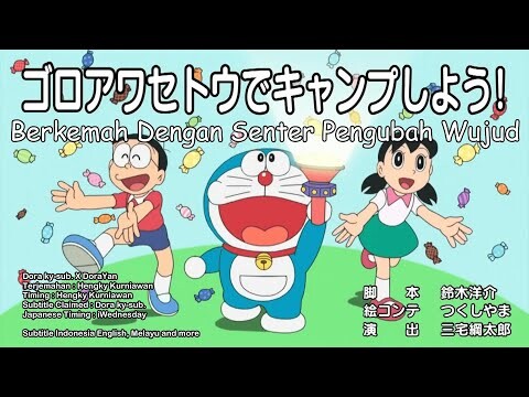 Doraemon Episode 669AB Berkemah Dengan Senter - Doraemon Subtitle Indonesia, English, Melayu