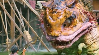 女儿被怪物一口吞进肚中，母亲为报仇和怪物殊死搏斗