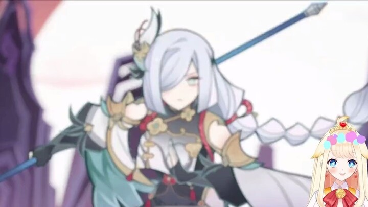 [Genshin Impact] Japanese chick vtuber's reaction when watching "Goddess Split View"