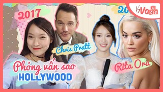 Hai lần phỏng vấn sao Hollywood, Khánh Vy học được gì? | Reaction video của mình 2017-2020 VyVocab