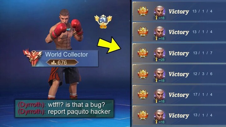 BRO UNDERESTIMATE NO SKIN PAQUITO AND THIS HAPPENED... (instant regret) - MLBB