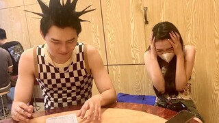 When I went on a date with my girlfriend wearing a sea urchin hairstyle