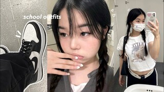 STUDENT LIFE📓🖇️What I wear in a week (Pinterest campus looks+Lewkin)