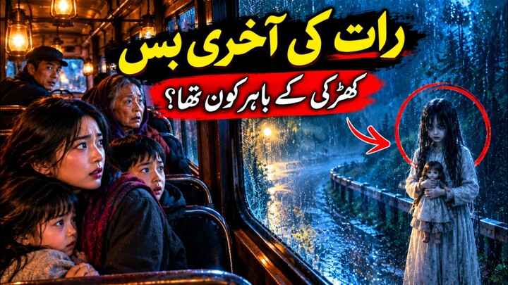 رات کی آخری بس 😨 | کھڑکی کے باہر کون تھا؟ | خوفناک ہارر کہانی