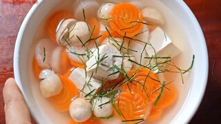 Canh chay lá trúc .Cách làm món canh chay lá trúc. Ngon tạy nhà