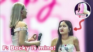 Freen being possessive gf and Becky almost kissed Freen during Fanboom in Manila? 😳