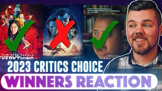 2023 Critics Choice Awards WINNERS Reaction