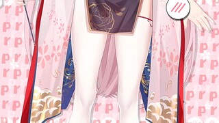 猫巫女的白色过膝袜猫腿膝枕prprpr