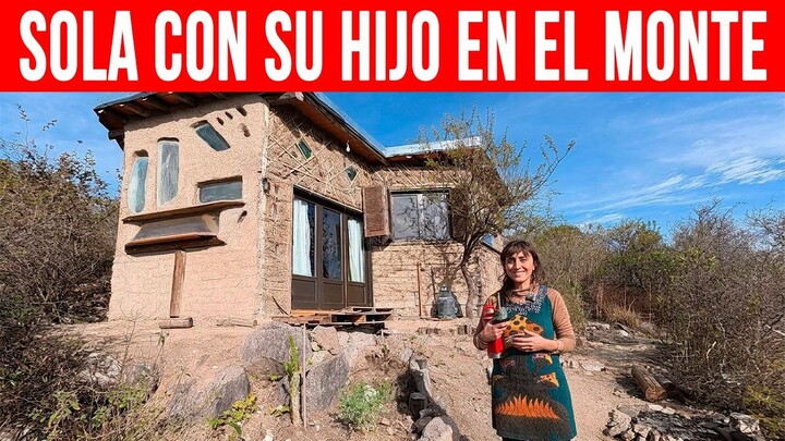 RENUNCIÓ a TODO para LEVANTAR esta TINY HOUSE con ADOBE y PIEDRA en Córdoba